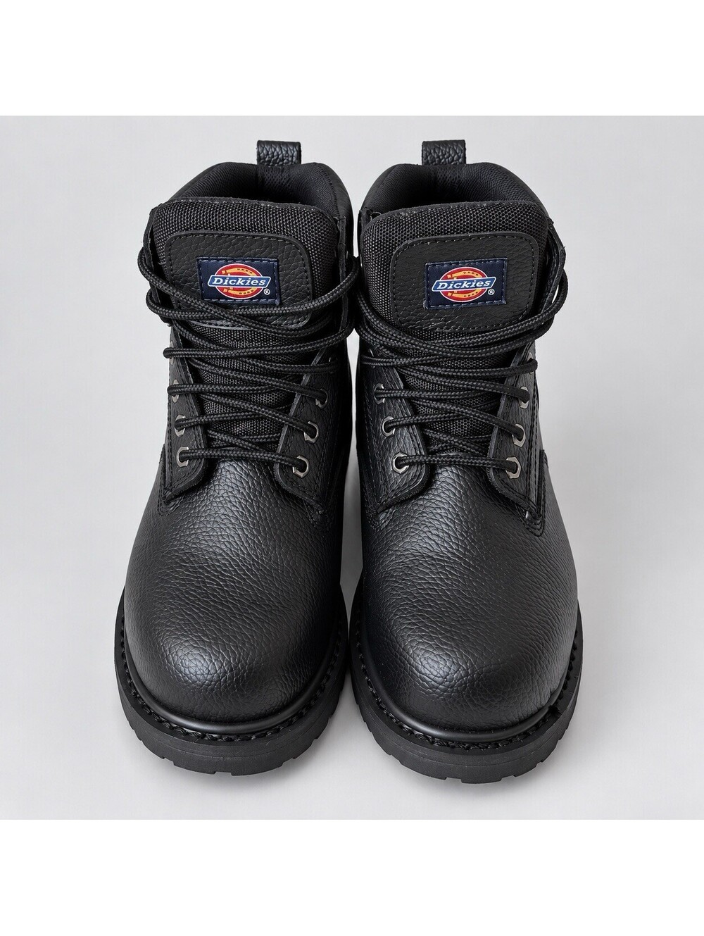 Dickies Prowler Steel Toe Boots Work Black Leather Slip Oil Resistant Men SZ 8